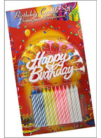 Rengarenk Happy Birthday Doğum Günü Mumları