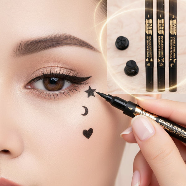 4'lü Desenli Çift Taraflı Eyeliner Seti